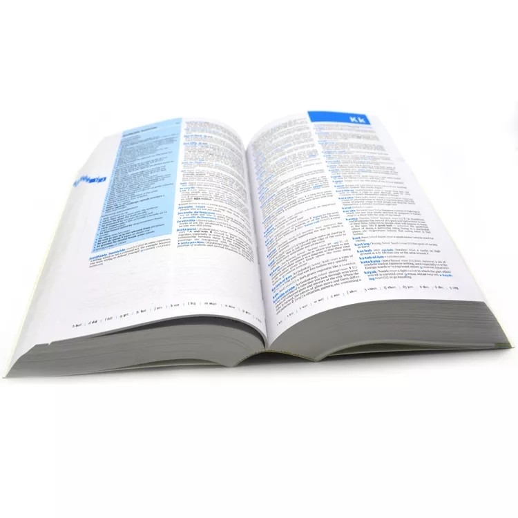 Woordenboek Offsetdrukservice Kartonnen kunstpapier Cmyk-kleur